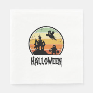 Oude Halloween Spoken Huis Zonsondergang Shirt Ont Servet