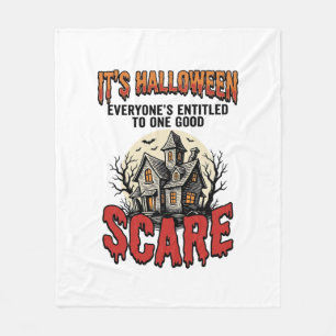 Oude Halloween Spokenhuis Bang Shirt Ontwerp Fleece Deken