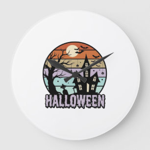 Oude Halloween Spokenhuis Shirt Ontwerp_1 Grote Klok
