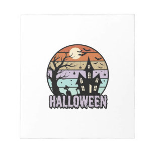 Oude Halloween Spokenhuis Shirt Ontwerp_1 Notitieblok