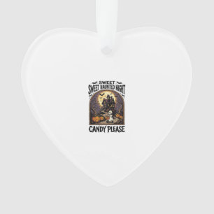 Oude Halloween T-shirt Candy Night Spoken Huis_ Ornament