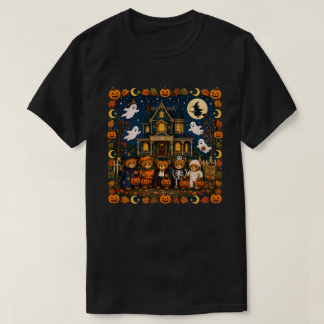 Oude Halloween Teddybeer Griezelige Trick or Treat T-shirt
