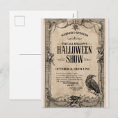Oude Halloween Uitnodiging (Voorkant / Achterkant)