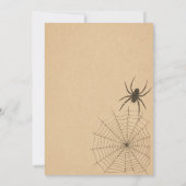 Oude Halloween-uitnodiging template Kaart (Achterkant)