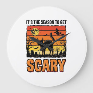 Oude Halloween Verschrikkelijke Kat Heks Shirt Ont Grote Klok