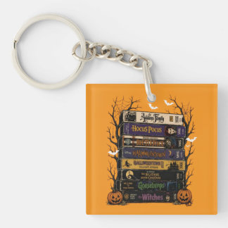 Oude Halloween VHS, Retro Horror Griezelseizoen Sleutelhanger