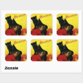 Oude Halloween Witch Vierkante Sticker (Vel)