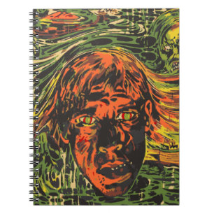 Oude Halloween-zombies, graffiti-straatart Notitieboek