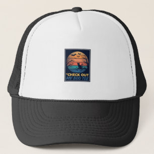 Oude Halloween Zwarte Kat Boo T-shirt ontwerp_1 Trucker Pet