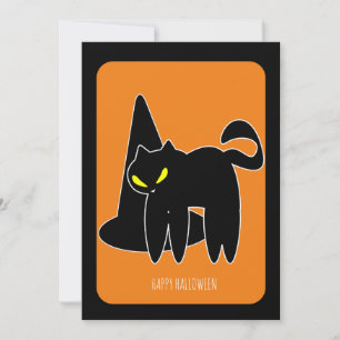 Oude Halloween Zwarte Kat Heks