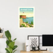 Oude Hampton Virginia Poster (Thuiskantoor)