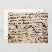  oude handgeschreven brief briefkaart (Voorkant / Achterkant)