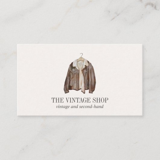 Oude handkleding met leder visitekaartje (Voorkant)