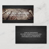 Oude hardware timmergereedschap visitekaartje (Voorkant / Achterkant)