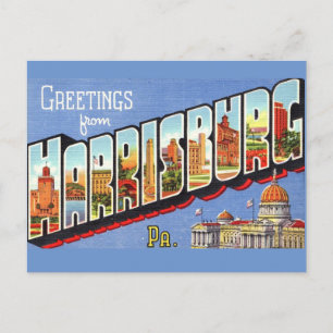 Oude Harrisburg PA Briefkaart