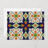 Oude hartentegels briefkaart (Voorkant / Achterkant)