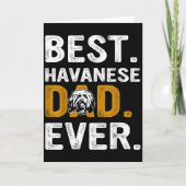 Oude Havanese Vader Aller Tijden Design Kaart (Voorkant)