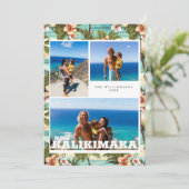 Oude Hawaï | Mele Kalikimaka Kerstkaart (Staand voorkant)