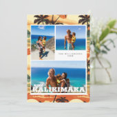 Oude Hawaï | Mele Kalikimaka Kerstkaart (Staand voorkant)