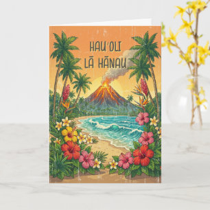 Oude Hawaïaanse Reisposters - Hawaï Eiland Kaart