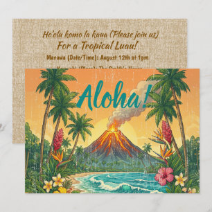 Oude Hawaïaanse Reisposters - Hawaï Eiland Kaart