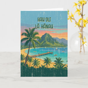 Oude Hawaïaanse Reisposters - Kauai Kaart