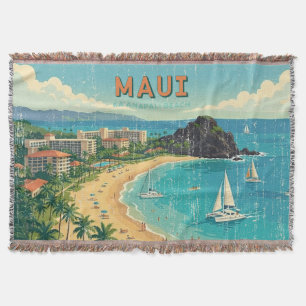 Oude Hawaïaanse Reisposters - Maui Deken