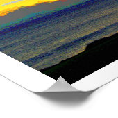 Oude Hawaïaanse zonsondergang Posters (Hoek)