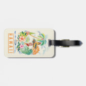 Oude Hawaiiaanse Reisposter Bagagelabel (Achterkant horizontaal)
