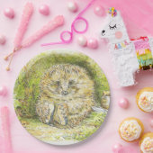 Oude heer Prickly Pin (Hedgel) (door Beatrix Potte Papieren Bordje (Feest)