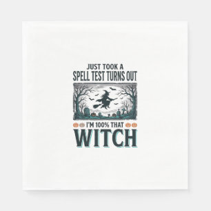 Oude heks DNA humor Halloween vector ontwerp_1 Servet