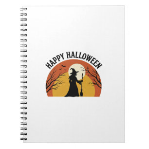 Oude Heks Fijne Halloween T-shirt Ontwerp_1 Notitieboek