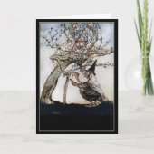 Oude heks op Halloween van Arthur Rackham Kaart (Voorkant)