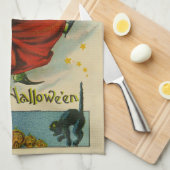 Oude heks van Halloween Theedoek (Quarter Fold)