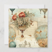 Oude hemluchtballon in een serene landschap (3) (Voorkant)