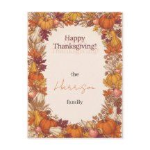 Oude herfst oogst fijne Thanksgiving groet