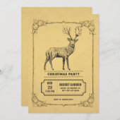 Oude herten uitnodiging (Voorkant / Achterkant)