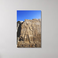 Oude hiërogliefen op muur, Tempel van Karnak,