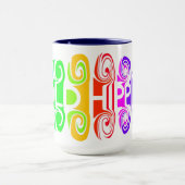 OUDE HIPPIE-mok - kies stijl en kleur Mok (Midden)