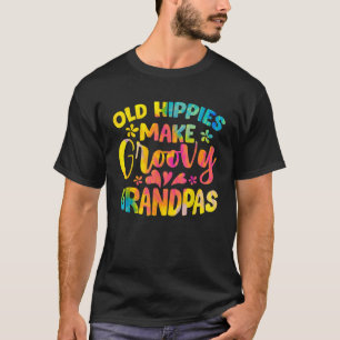 Oude Hippies Make Groovy Grandpas Cool Grandparent T-shirt