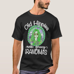Oude Hippies maken Groovy Grandmas Retro 70s Grand T-shirt