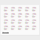 Oude Hippies Ronde Sticker (Vel)
