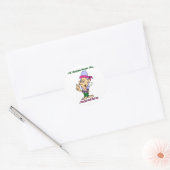 Oude hippies sterven nooit - ze ruiken gewoon zo ronde sticker (Envelop)