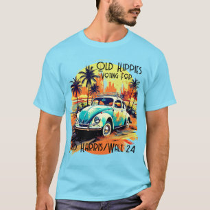 Oude Hippies voor Harris/Walz T-shirt