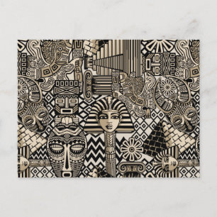 Oude Historische Symbolen Tattoo stijl Briefkaart