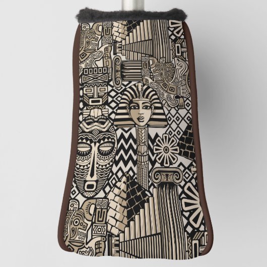 Oude Historische Symbolen Tattoo stijl Golfheadcover (Draai 90)