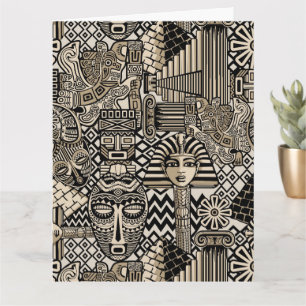 Oude Historische Symbolen Tattoo stijl Kaart