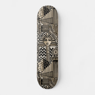 Oude Historische Symbolen Tattoo stijl Skateboard