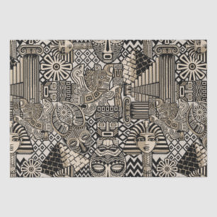 Oude Historische Symbolen Tattoo stijl Tissuepapier