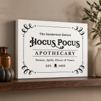 Oude Hocus Pocus Apotheek Zwart en Wit